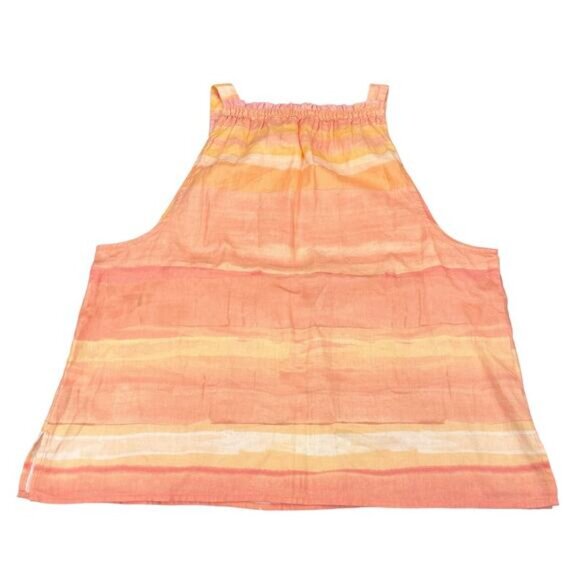 Anthropologie Cloth & Stone Linen Shirred Top Size Medium - Picture 5 of 5